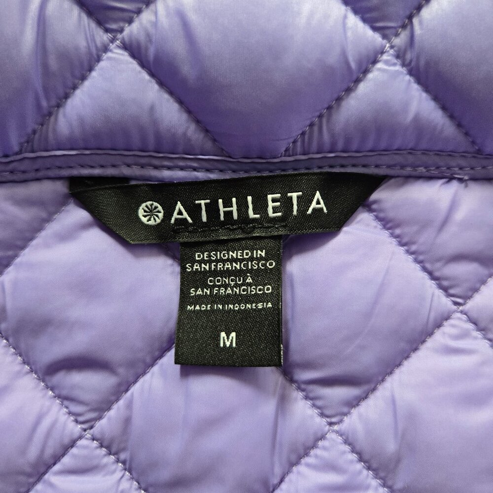 brand new Athleta whisper featherless jacket medium lilac